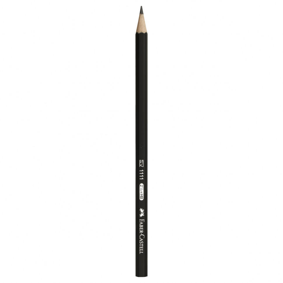 Карандаш чернографитовый Faber-Castell, шестигранный, корпус деревянный, цвет корпуса-желтый, твердость НВ, FC111100