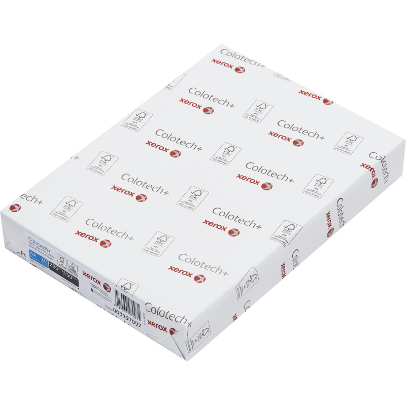Бумага XEROX COLOTECH PLUS А4, плотность 280 г/м2, для полноцветной лазерной печати, пачка 150 листов, 003R97097