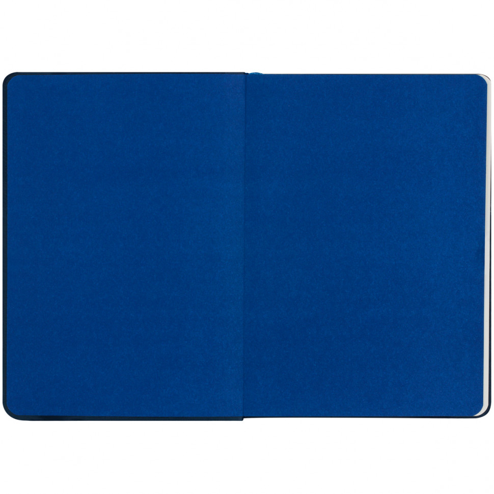 Записная книжка Greenwich Line Classic Blue А6 80 листов, кожзам, с резинкой, фактурное тиснение, блок в клетку