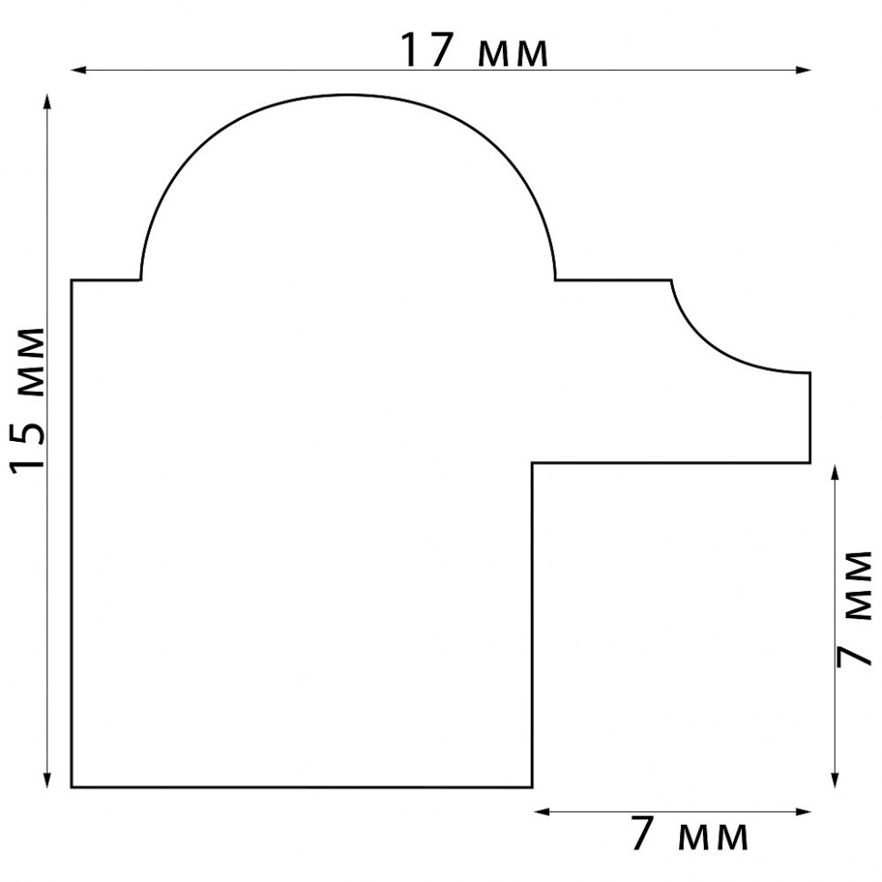 Рамка Interior Lite 21 x 30 см (A4), канадская сосна, багет 17 мм, со стеклом