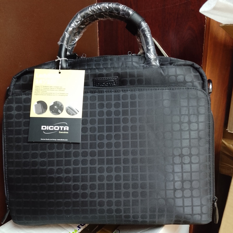 Сумка для ноутбука 14-15" Dicota LadyStyle Black, размер 380 x 325 x 100 мм