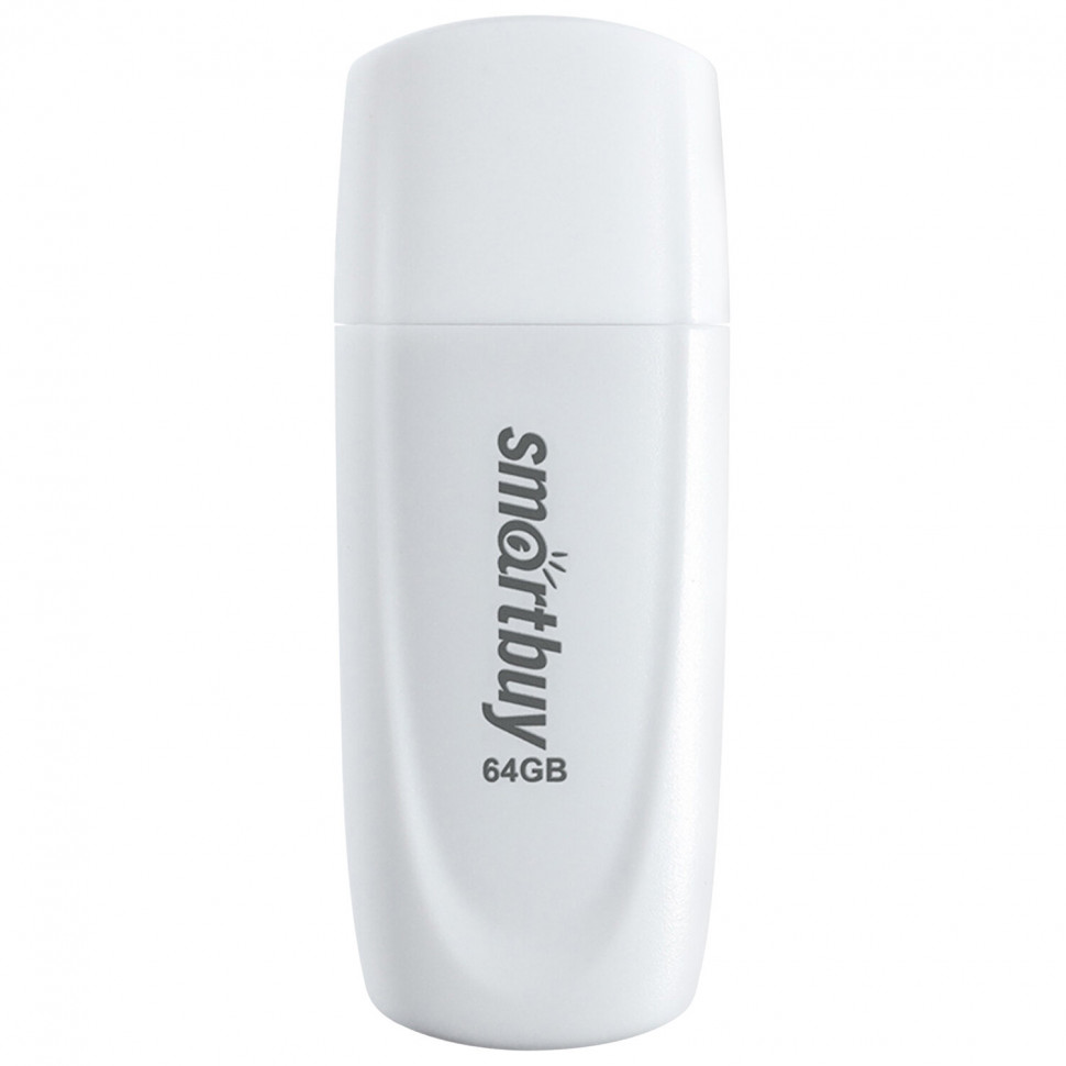 USB накопитель 64 GB SMARTBUY Scout USB 2.0, белый, SB064GB2SCW