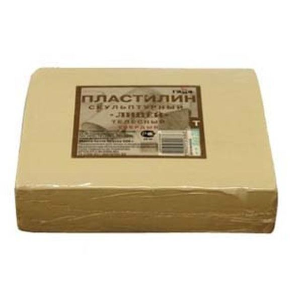 Пластилин скульптурный телесный, твердый, уп. 500 г, Гамма 2.80.Е050.001