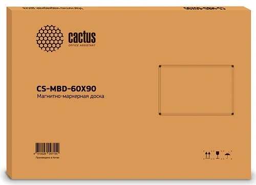 Доска магнитно-маркерная Cactus 60 х 90 см, лаковое покрытие, алюминиевая рама, Cactus CS-MBD-60X90