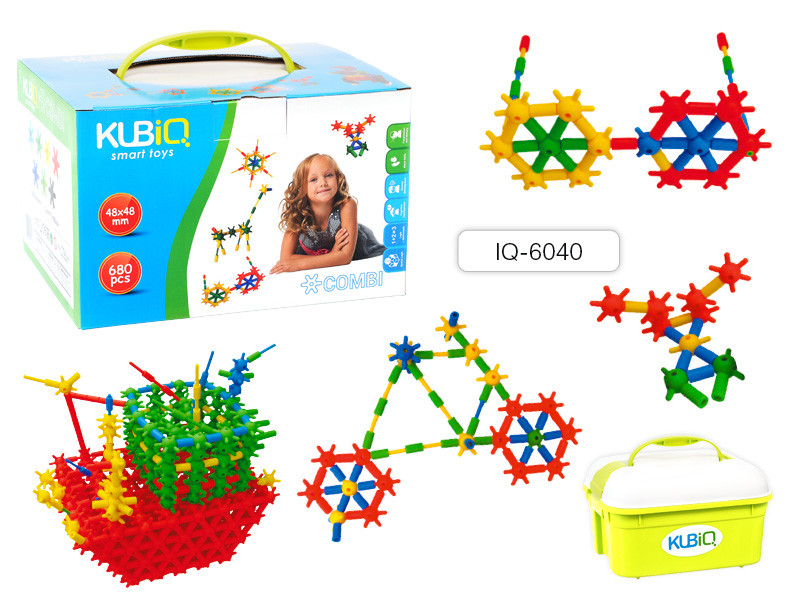 Конструктор пластиковый KuBiq COMBI, 680 деталей, IQ-6040