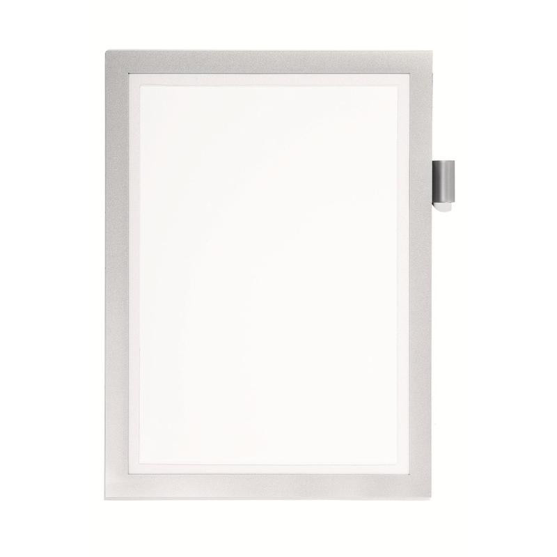 Самоклеящаяся магнитная рамка  Durable DURAFRAME NOTE A4, цвет "серебро", Durable 4993-23