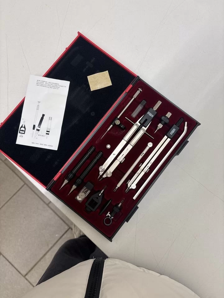 Готовальня профессиональная KOH-I-NOOR 9452, 13 предметов, пластиковый пенал
