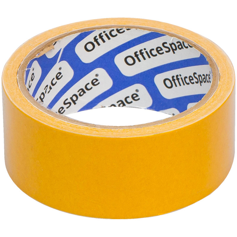 Клейкая лента двухсторонняя 38 мм х 10 м UNIBOB/OfficeSpace, основа полипропилен, 4141/45447/38566