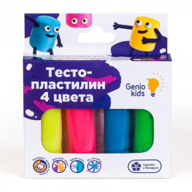 Тесто для лепки Genio Kids, набор 4 цвета по 30 г, TA1082