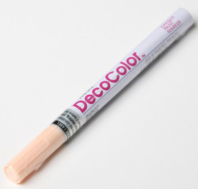 Маркер-краска Marvy DecoColor 200/77 лаковый, пишущий узел 1-2 мм, цвет чернил персиковый (pastel peach)