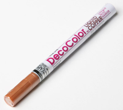 Маркер-краска Marvy DecoColor 200/CPR лаковый, пишущий узел 1-2 мм, цвет чернил медный