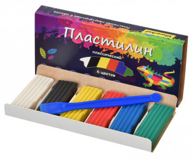 Пластилин Silwerhof "Цветландия", 6 цветов, 120 г, стек, 956151-06