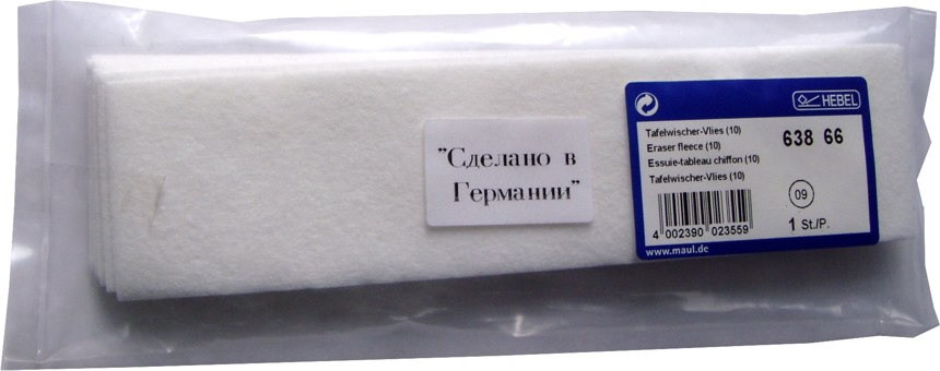 Салфетки сменные для магнитного стирателя HEBEL, уп. 10 штук, Hebel 63866-09