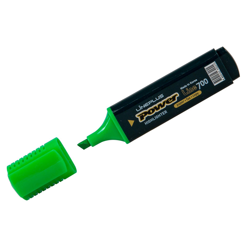 Текстовыделитель Line Plus HI-700C, 5 мм, цвет зеленый