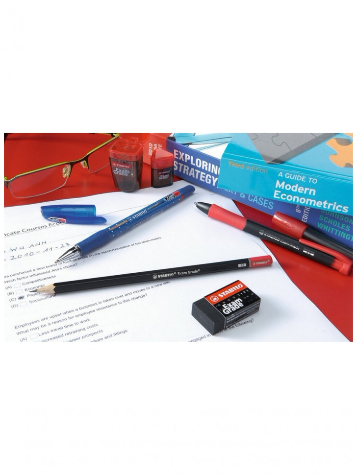 Карандаш чернографитный STABILO Micro Exam Grade 288, твердость HB (ТМ), диаметр грифеля 2.2 мм, Stabilo 288HBR12