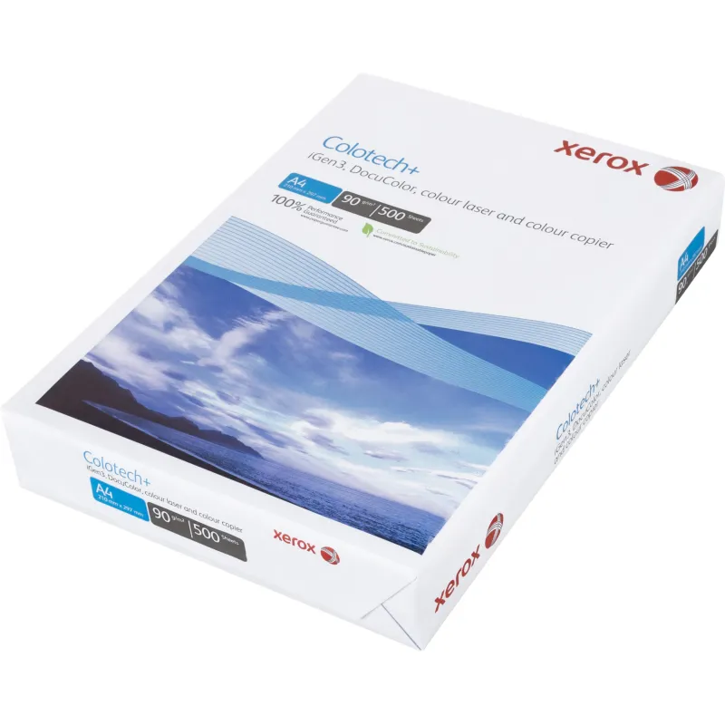 Бумага XEROX COLOTECH PLUS А4 90 г/м2 для полноцветной лазерной печати, А++, 170%(CIE), пачка 500 листов, 003R94641/003R98837