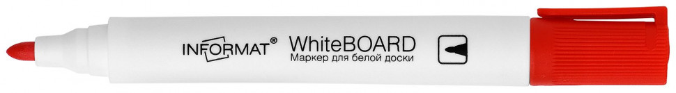 Маркер для досок INFORMAT BOARD, круглый пишущий узел 5 мм, цвет чернил красный