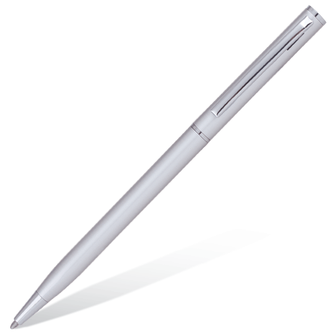 Ручка подарочная шариковая BRAUBERG Delicate Silver, корпус серебристый, пишущий узел 1 мм, линия письма 0,7 мм, цвет чернил синий, 141401
