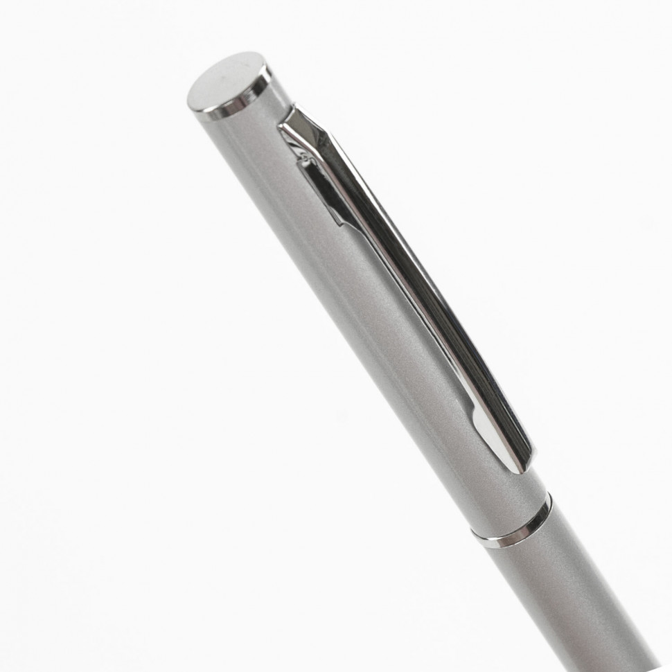 Ручка подарочная шариковая BRAUBERG Delicate Silver, корпус серебристый, пишущий узел 1 мм, линия письма 0,7 мм, цвет чернил синий, 141401