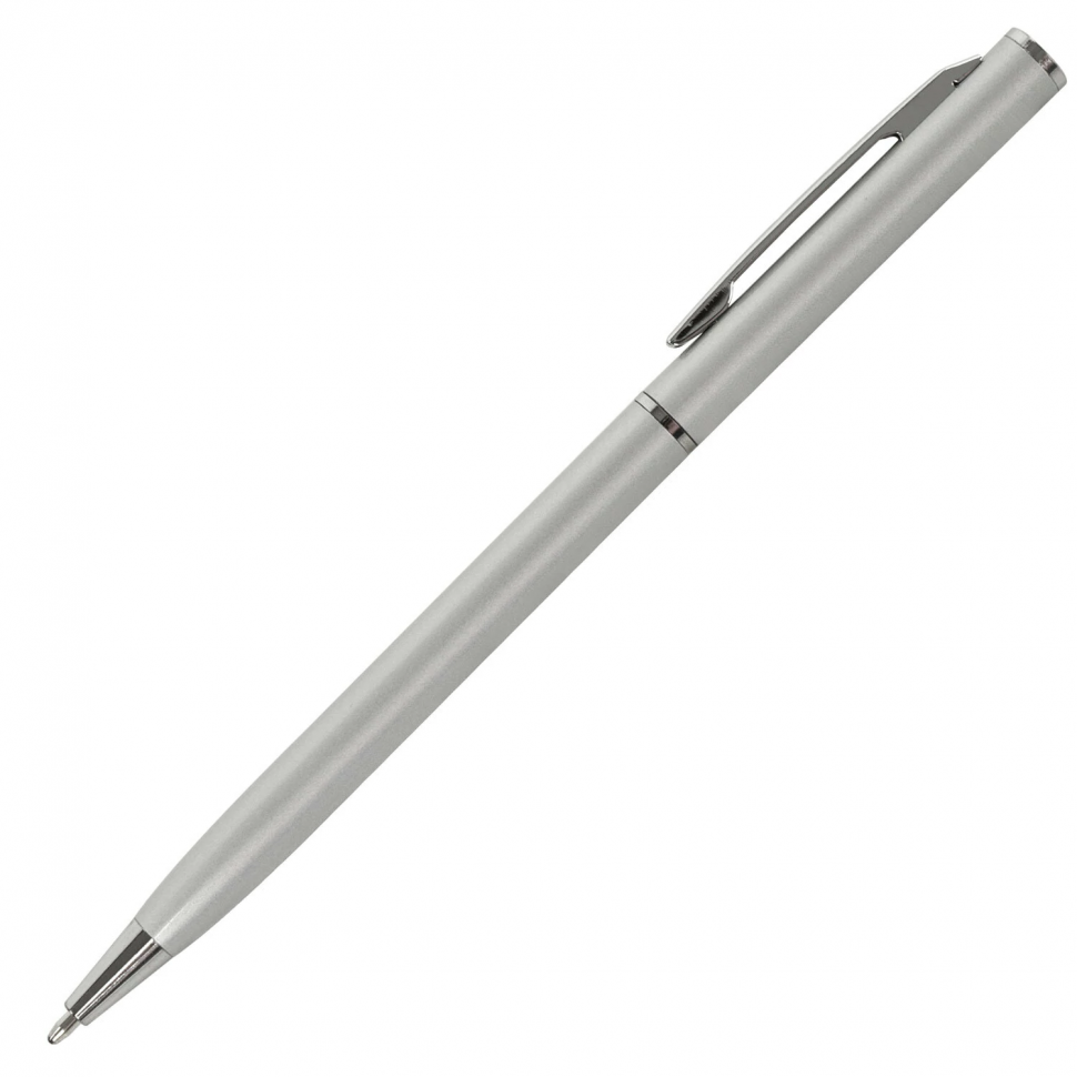 Ручка подарочная шариковая BRAUBERG Delicate Silver, корпус серебристый, пишущий узел 1 мм, линия письма 0,7 мм, цвет чернил синий, 141401
