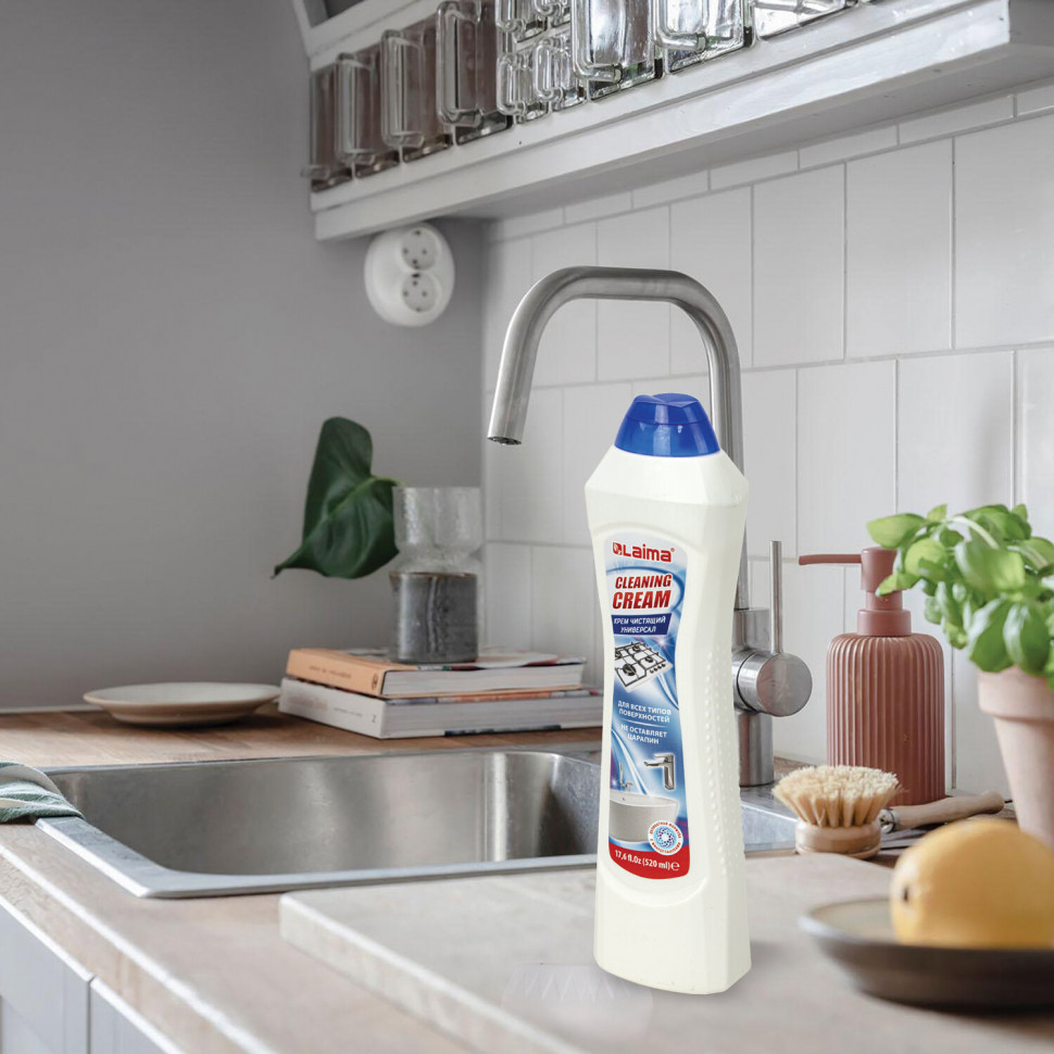 Чистящее средство универсальное - крем LAIMA PROFESSIONAL "White fresh", 520 мл, 608659