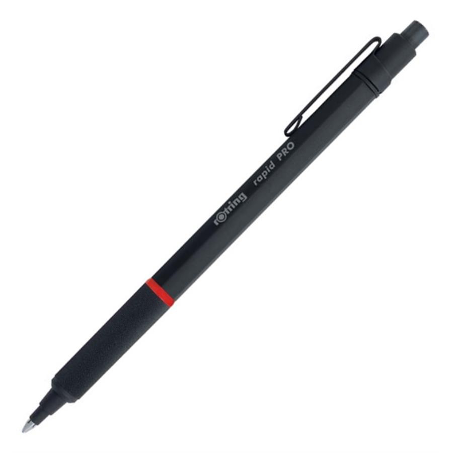 Ручка шариковая Rotring RAPID PRO, толщина линии М, цвет корпуса черный