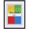 Рамка Hofmann Decora 40 x 50 см, багет 9 мм пластик, со стеклом, паспарту 28 х 35 см, цвет черный, Hofmann 45-N