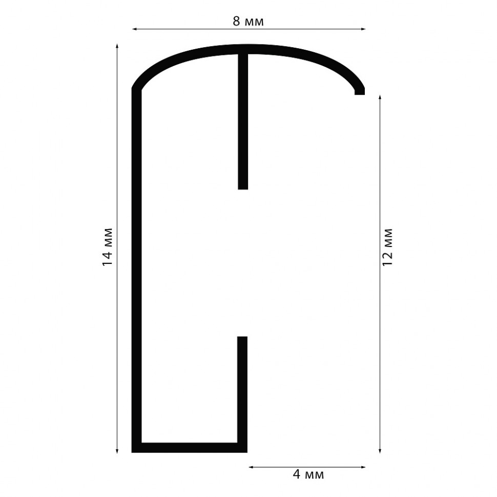 Рамка Nielsen (Нельсон) Alu 30 x 40 см, алюминий, багет 8 мм, улучшенная система креплений, цвет черный