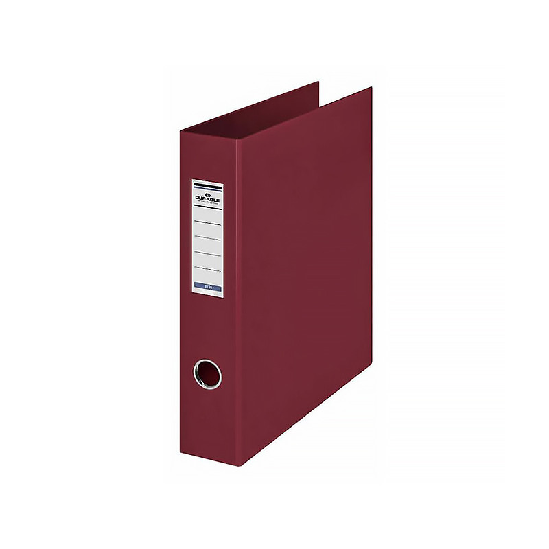 Папка Durable А4, четыре кольца, корешок 65 мм, картон/ПВХ, цвет бордо