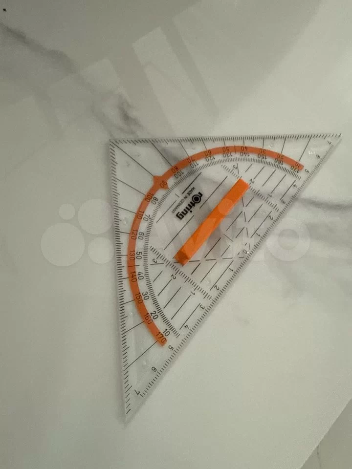 Угольник-транспортир Rotring Centro, шкала 14 см