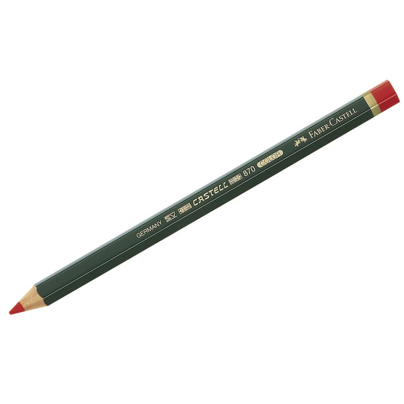 Карандаш Faber-Castell 870 красный, утолщенный, заточенный