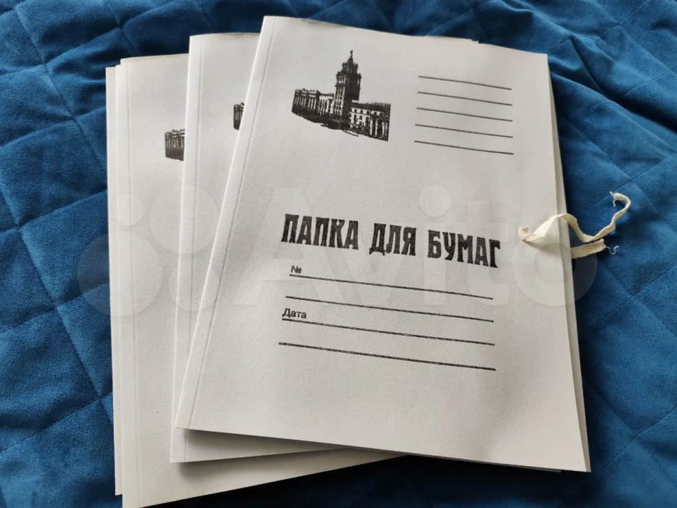 Папка для бумаг с завязками картонная, гарантированная плотность 280 г/м2 (на 200 листов)