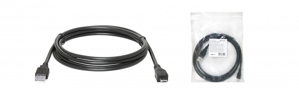 Кабель Defender USB 2.0 AM/ micro BM, длина 1,8 м, Defender 87459