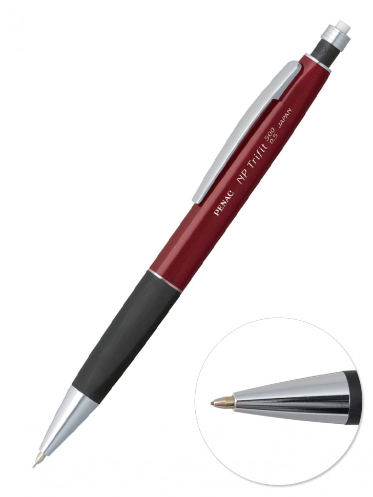 Карандаш механический Penac NP-Trifit 500, грифель 0,5 мм, корпус бордовый