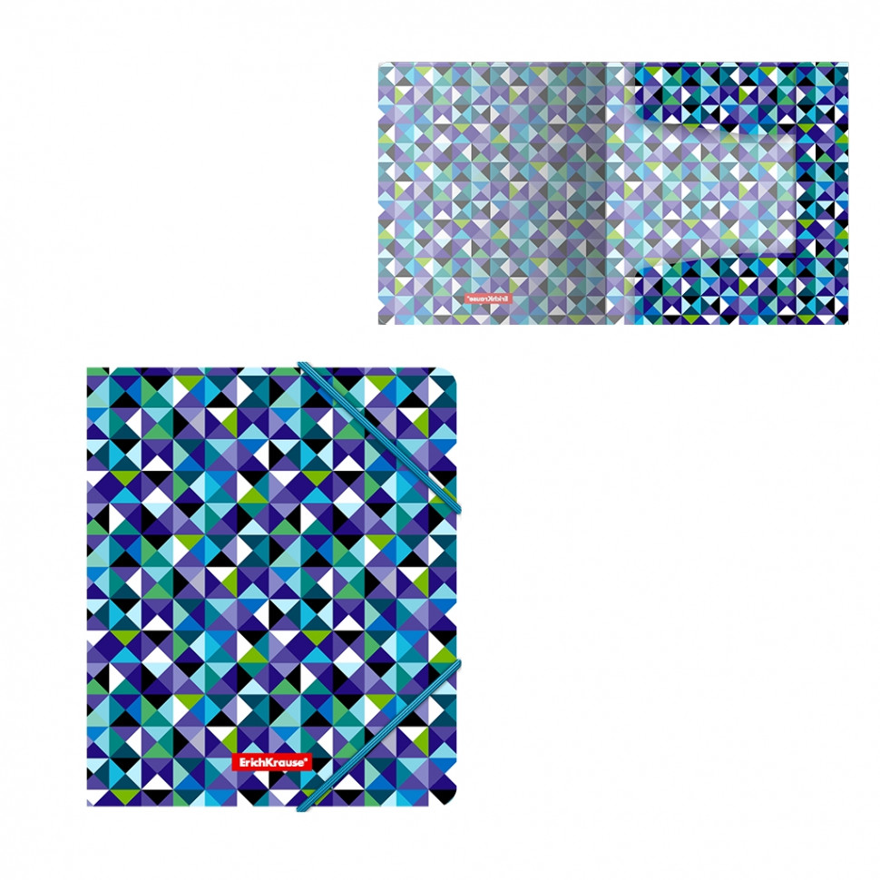 Папка на резинках пластиковая ErichKrause® Cubes A5+, EK47212