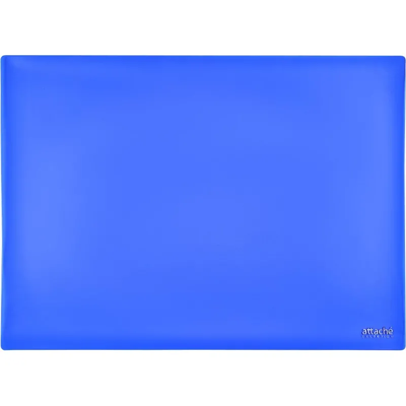 Коврик настольный Attache Selection 47,5 x 66 см прозрачный синий, 2808-501