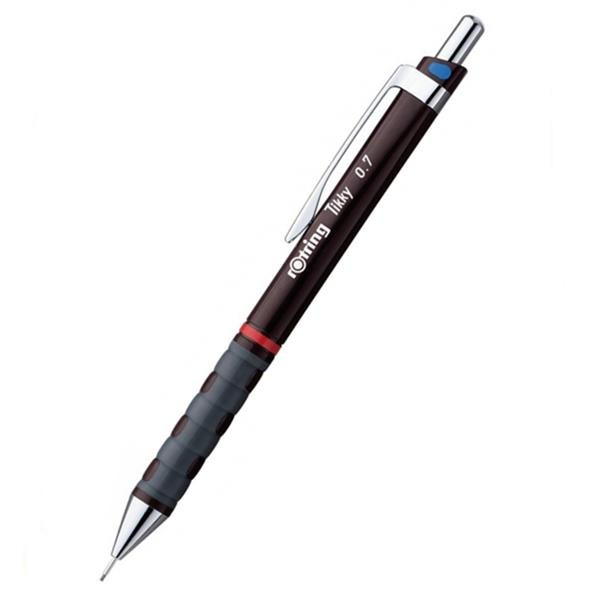 Механический карандаш Rotring Tikky, грифель 0.7 HB (ТМ), цвет корпуса бордовый, S0770470/1904692