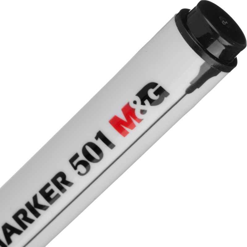 Маркер для белых досок M&G, спиртовая основа, круглый пишущий узел 0.7 -  2.3 мм, цвет чернил черный