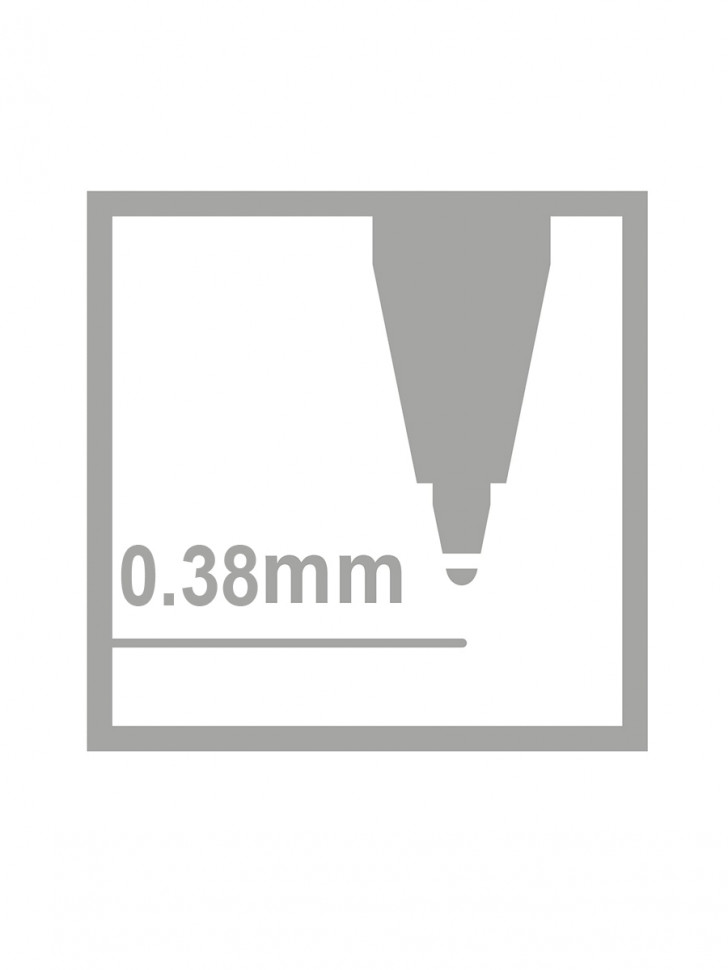 Ручка шариковая STABILO Liner 808 F, толщина линии 0.38 мм, длина письма 2400 м, цвет корпуса дымчатый, масляные чернила, цвет чернил синий, Stabilo 808FT5041