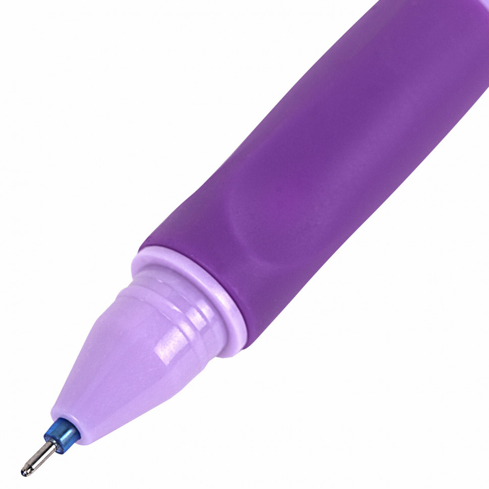 Ручка стираемая гелевая с эргономичным грипом BRAUBERG KIDS "RESTART COLOR", игольчатый пишущий узел 0,5 мм, линия 0,35 мм, цвет чернил синий, 144097