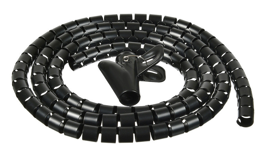 Кабельный органайзер Buro BHP CG202B Spiral Hose, диаметр 20 мм, длина 2000 мм, черный