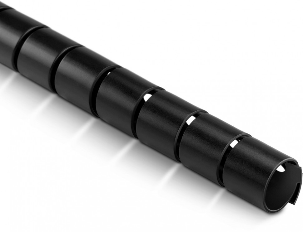 Кабельный органайзер Buro BHP CG202B Spiral Hose, диаметр 20 мм, длина 2000 мм, черный