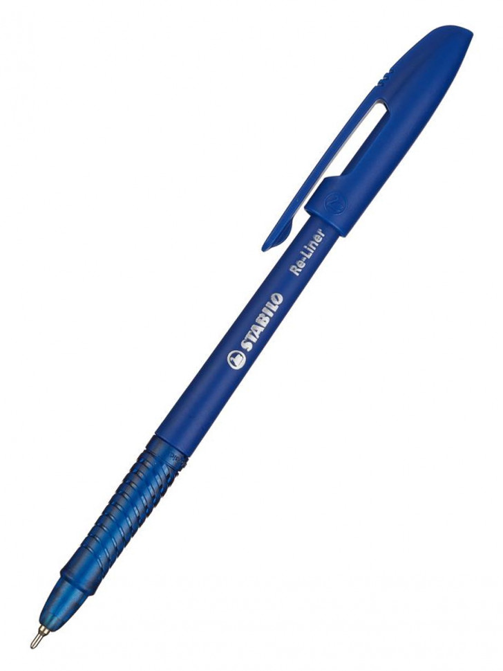 Ручка шариковая STABILO Re-Liner 868 F, игольчатый пишущий узел 0.7 мм, толщина линии 0.38 мм, масляные чернила, цвет чернил синий, Stabilo 868/1-50-41L