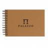 Блокнот А5 на пружине "PALAZZO", крафт-бумага для эскизов 200 г/м2, твердая обложка, 35 листов