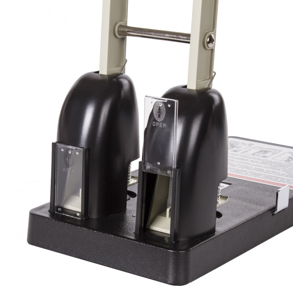 Дырокол металлический мощный KW-trio 952/Brauberg Heavy Duty на 150 листов черный