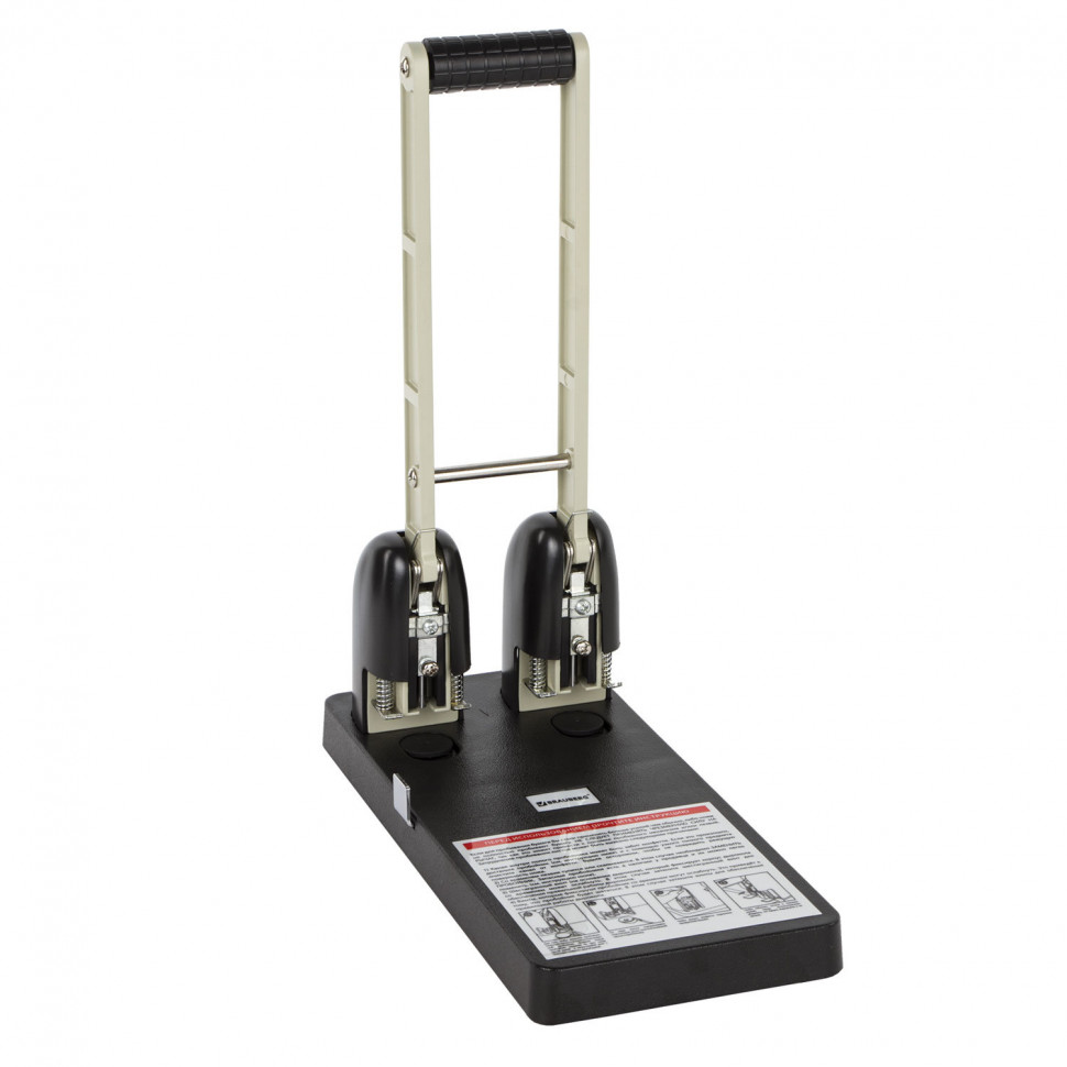 Дырокол металлический мощный KW-trio 952/Brauberg Heavy Duty на 150 листов черный