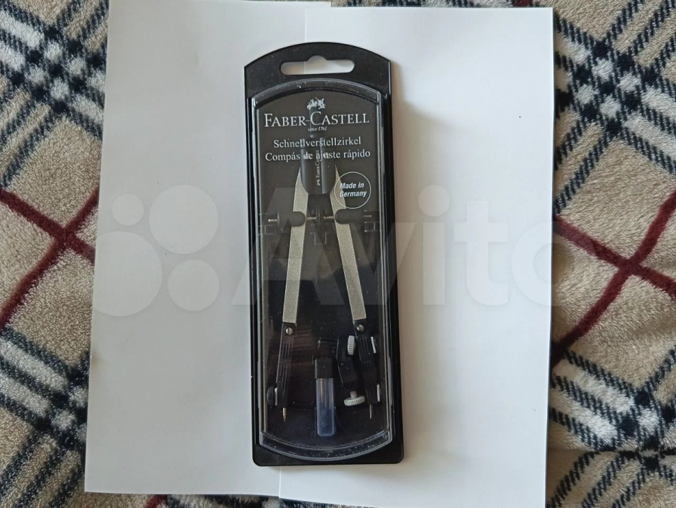 Готовальня FABER-CASTELL QUICK SET ULTRA–S с адаптером для изографа/рапидографа и грифелями, FC174035