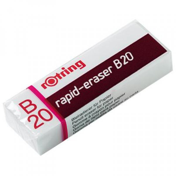 Ластик Rotring Rapid B20 для полимерных и графитовых карандашей, винил, R551120A