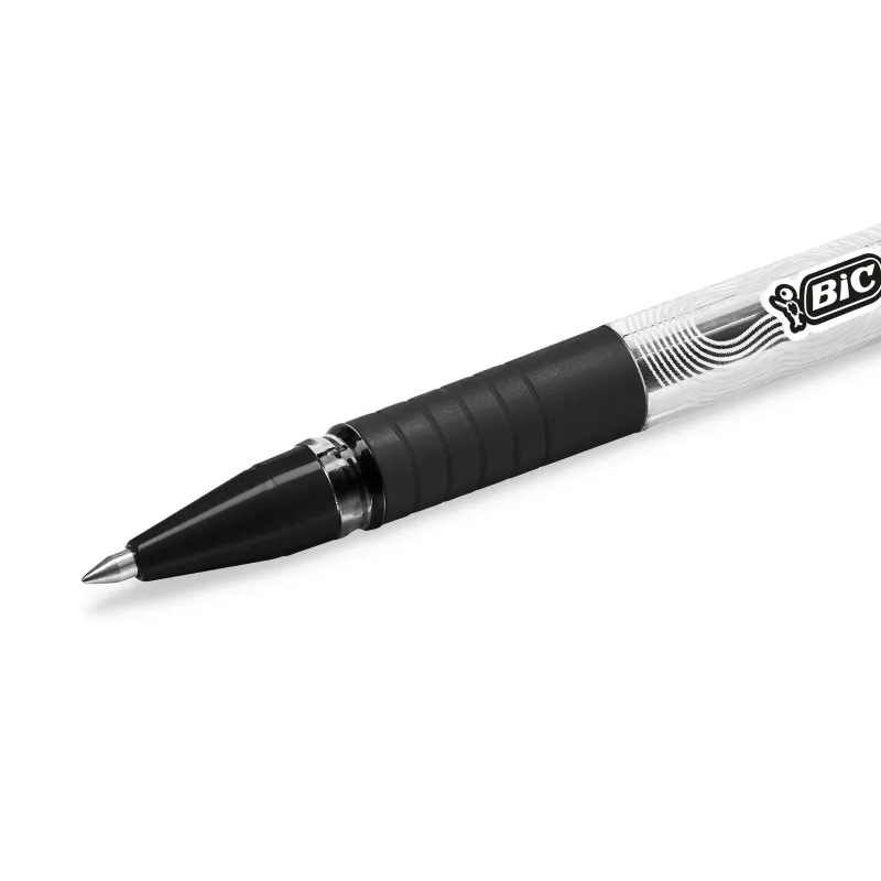 Ручка гелевая с грипом BIC Gelocity Stic, пишущий узел 0,5 мм, линия письма 0,29 мм, цвет чернил черный, CEL1010266