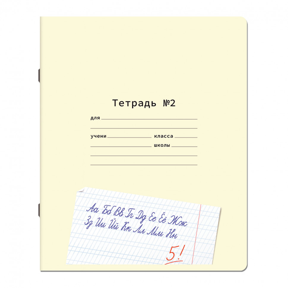 Тетрадь ПРОПИСЬ № 2, 12 листов, частая косая линия, со справочным материалом, ЮНЛАНДИЯ, 404852